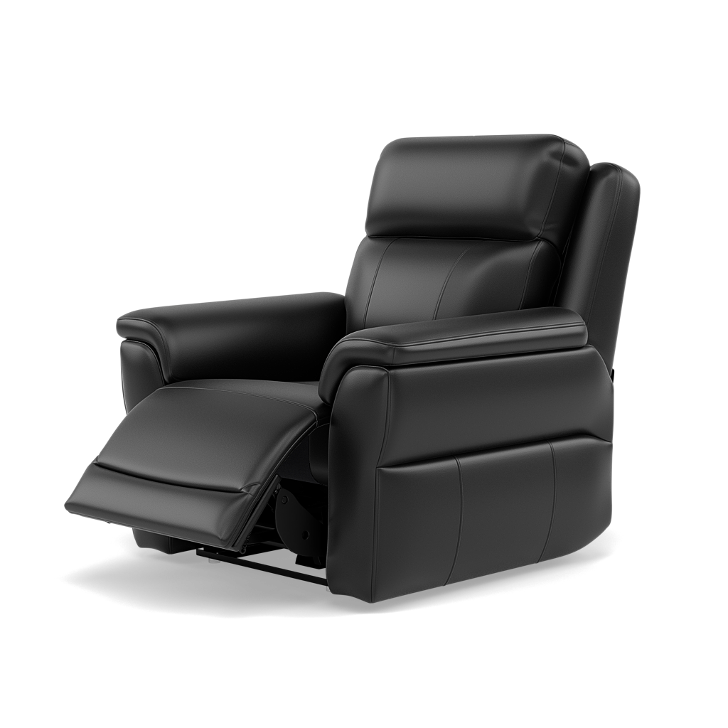 Juno Recliner Armchair - Power Recliner Armchair with USB Cat 60 - Power Recliner with USB — Cat-60/22 Montana Jet Black, gallery image 3