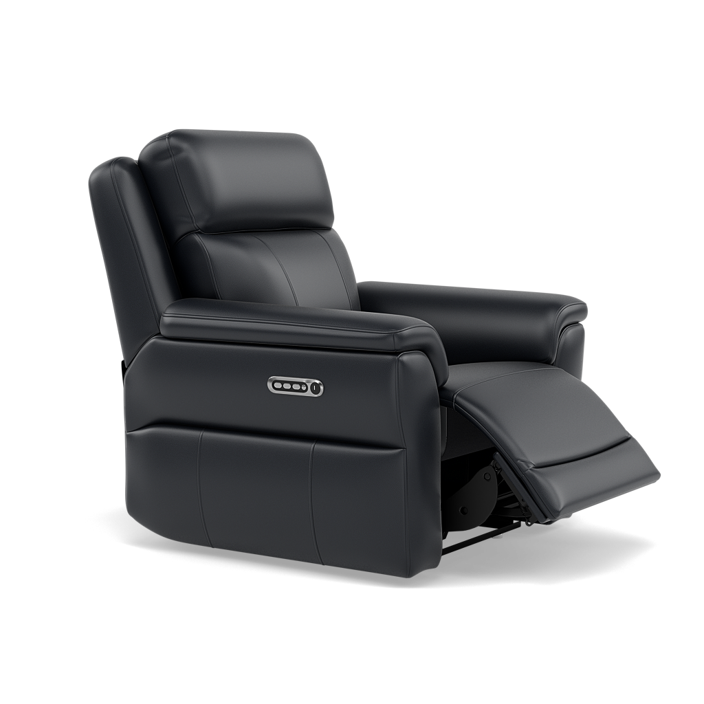 Juno Recliner Armchair - Power Recliner Armchair with USB Cat 60 - Power Recliner with USB — Cat-60/24 Montana Navy, gallery image 1