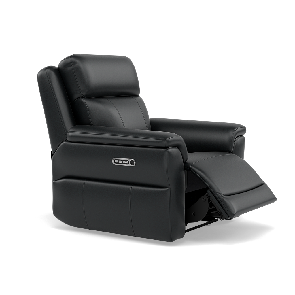 Juno Recliner Armchair - Power Recliner Armchair with USB Cat 60 - Power Recliner with USB — Cat-60/25 Montana Charcoal, gallery image 1