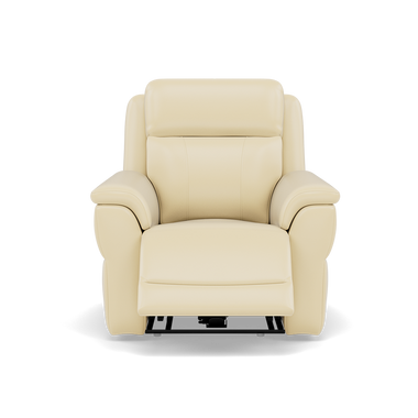 Juno Recliner Armchair - Power Recliner Chair Lumbar Support Cat 60 - Power with Power Lumbar & USB Sterling Home 3 Cat-60/02 Montana Cool Cream
