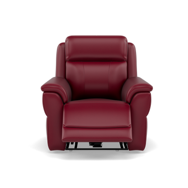 Juno Recliner Armchair - Power Recliner Chair Lumbar Support Cat 60 - Power with Power Lumbar & USB Sterling Home 12 Cat-60/13 Montana Cranberry