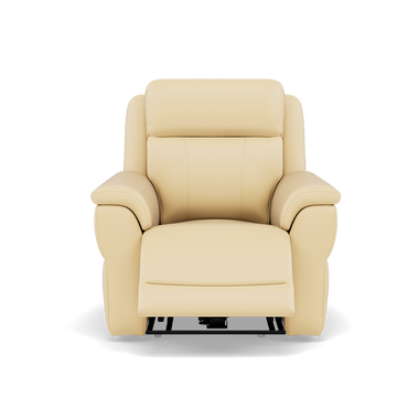 Juno Recliner Armchair - Power Recliner Chair Lumbar Support Cat 60 - Power with Power Lumbar & USB Sterling Home 4 Cat-60/04 Montana Vanilla Cream