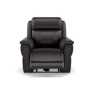 Juno Recliner Armchair - Power Recliner Chair Lumbar Support Cat 60 - Power with Power Lumbar & USB Sterling Home 9 Cat-60/09 Montana Black Coffee