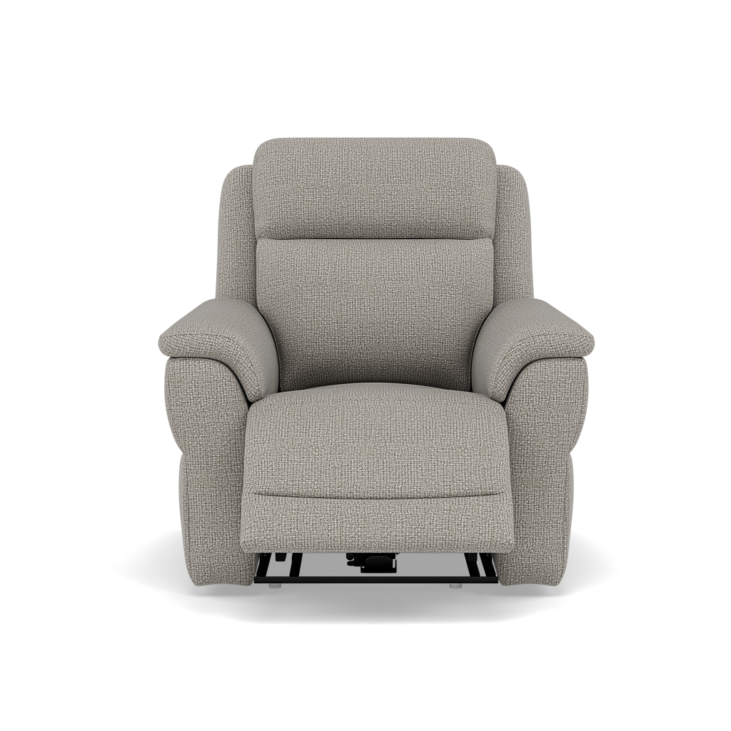 Juno Recliner Armchair - Power Recliner Chair Lumbar Support F8 - Power with Power Lumbar & USB Sterling Home 4 Hopsack Dove 70001