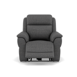 Juno Recliner Armchair - Power Recliner Chair Lumbar Support F8 - Power with Power Lumbar & USB Sterling Home 8 Hopsack Charcoal 70006