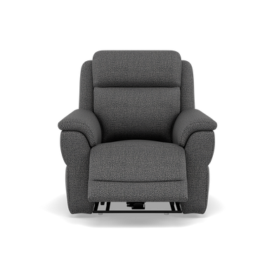 Juno Recliner Armchair - Power Recliner Chair Lumbar Support F8 - Power with Power Lumbar & USB Sterling Home 8 Hopsack Charcoal 70006