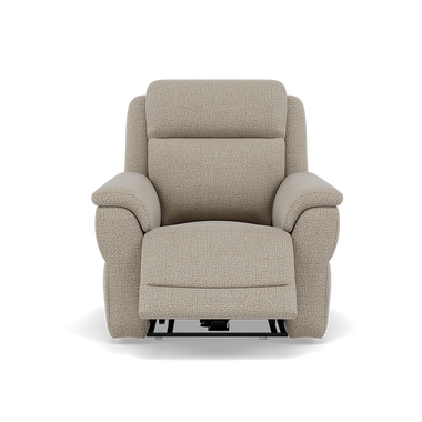 Juno Recliner Armchair - Power Recliner Chair Lumbar Support F8 - Power with Power Lumbar & USB Sterling Home 6 Hopsack Linen 70004