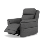 Juno Recliner Armchair - Power Recliner Chair Lumbar Support F8 - Power with Power Lumbar & USB — Hopsack Charcoal 70006, gallery image 3