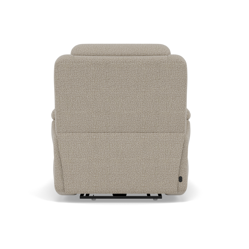 Juno Recliner Armchair - Power Recliner Chair Lumbar Support F8 - Power with Power Lumbar & USB — Hopsack Linen 70004, gallery image 2