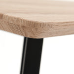 Kito Console Table - Console Table Faux Antique Oak / Black Powder Tables Sterling Home 4