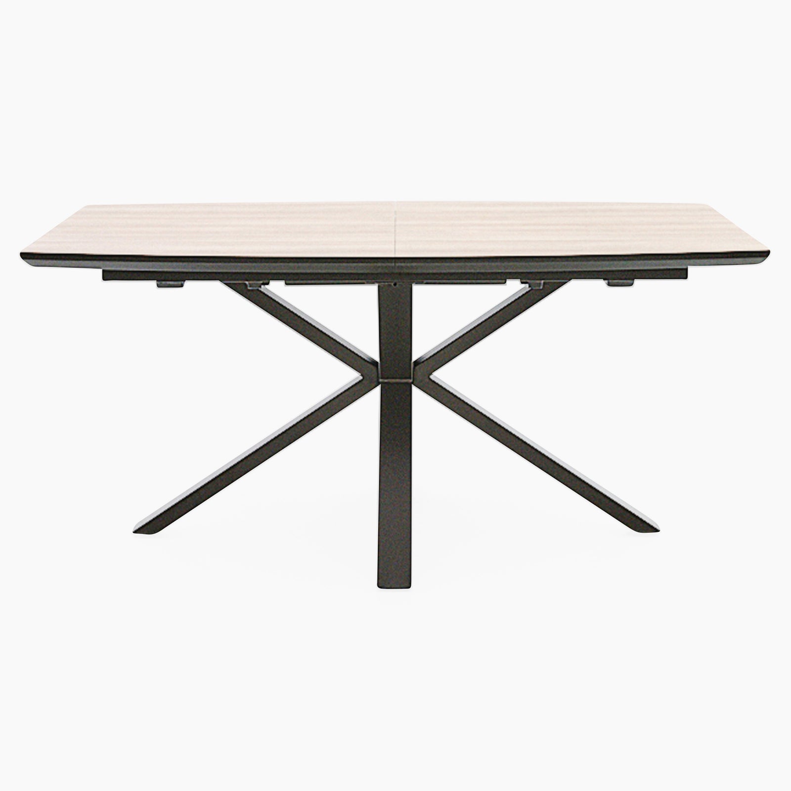 Kito Exending Dining Table - Extending Dining Table Faux Antique Oak / Black Powder Tables Sterling Home 1