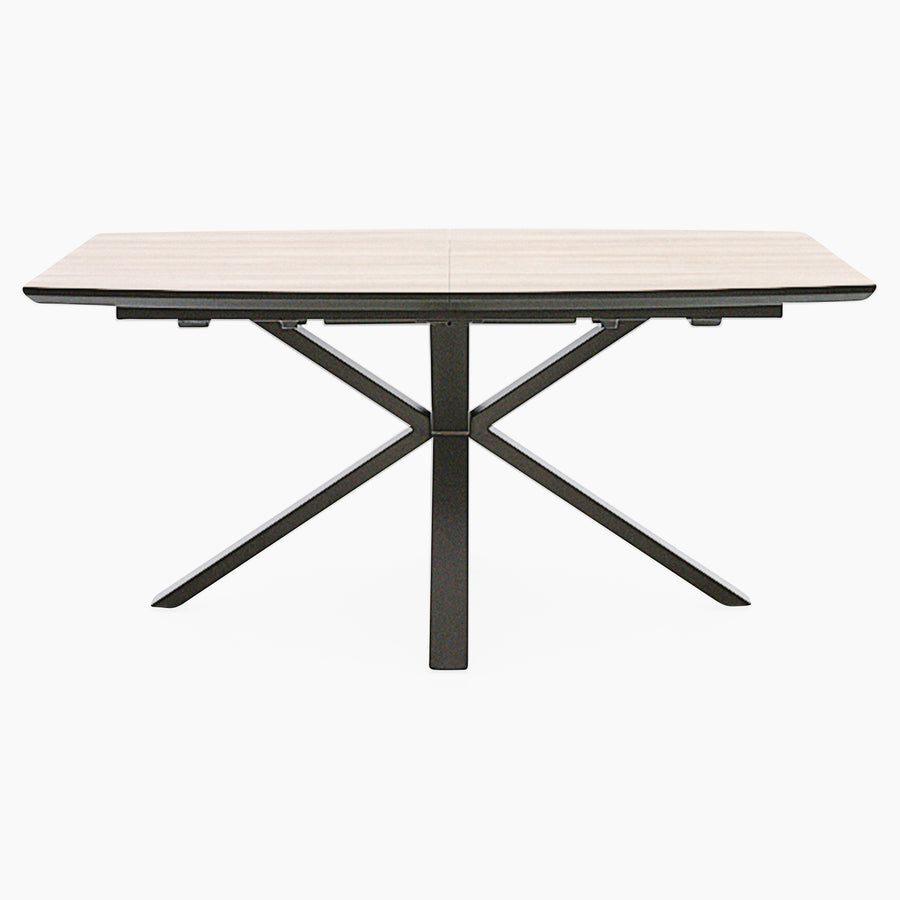 Kito Exending Dining Table - Extending Dining Table Faux Antique Oak / Black Powder Tables Sterling Home 1