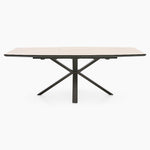 Kito Exending Dining Table - Extending Dining Table Faux Antique Oak / Black Powder Tables Sterling Home 3