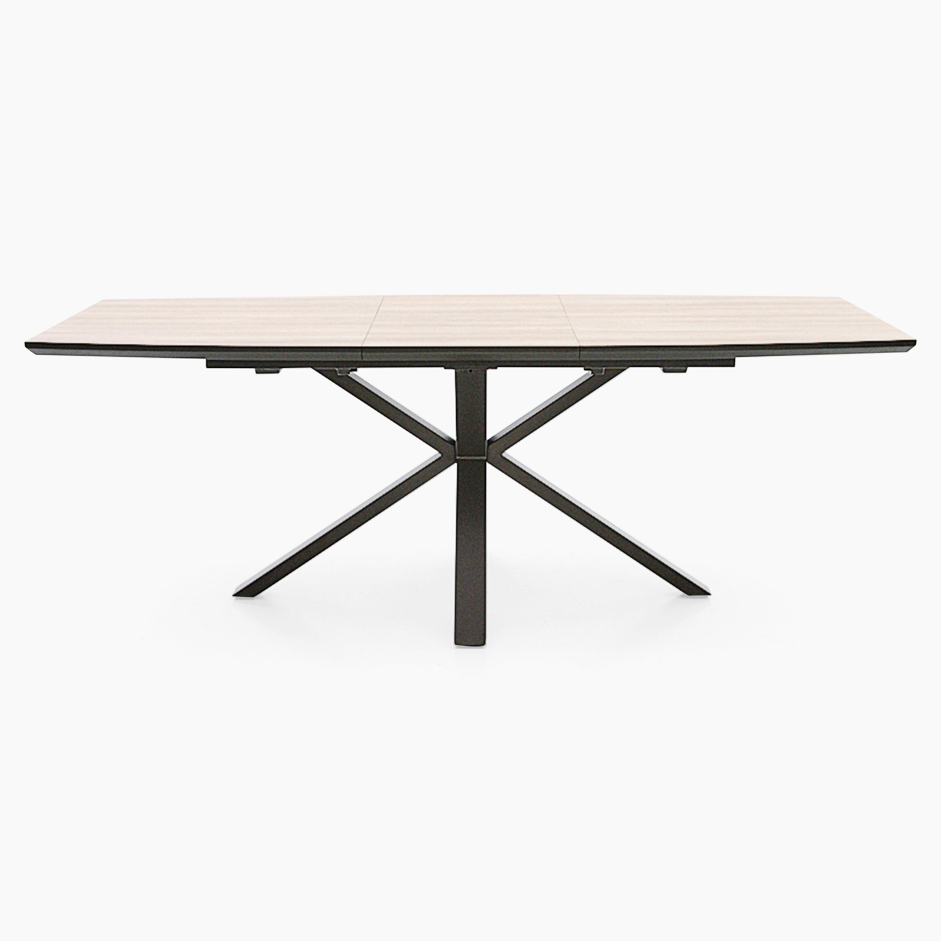 Kito Exending Dining Table - Extending Dining Table Faux Antique Oak / Black Powder Tables Sterling Home 3