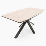 Kito Exending Dining Table - Extending Dining Table Faux Antique Oak / Black Powder Tables Sterling Home 5