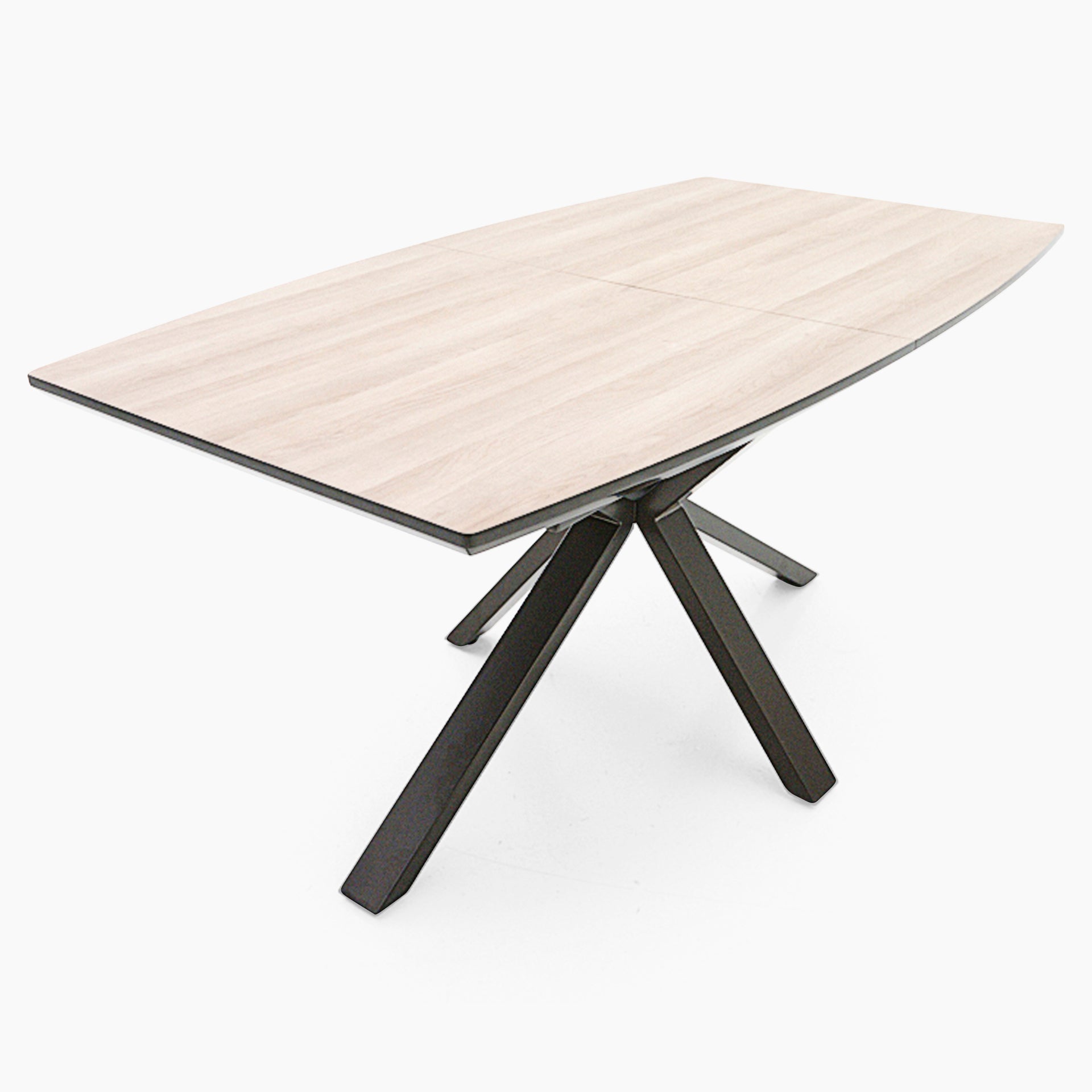 Kito Exending Dining Table - Extending Dining Table Faux Antique Oak / Black Powder Tables Sterling Home 5