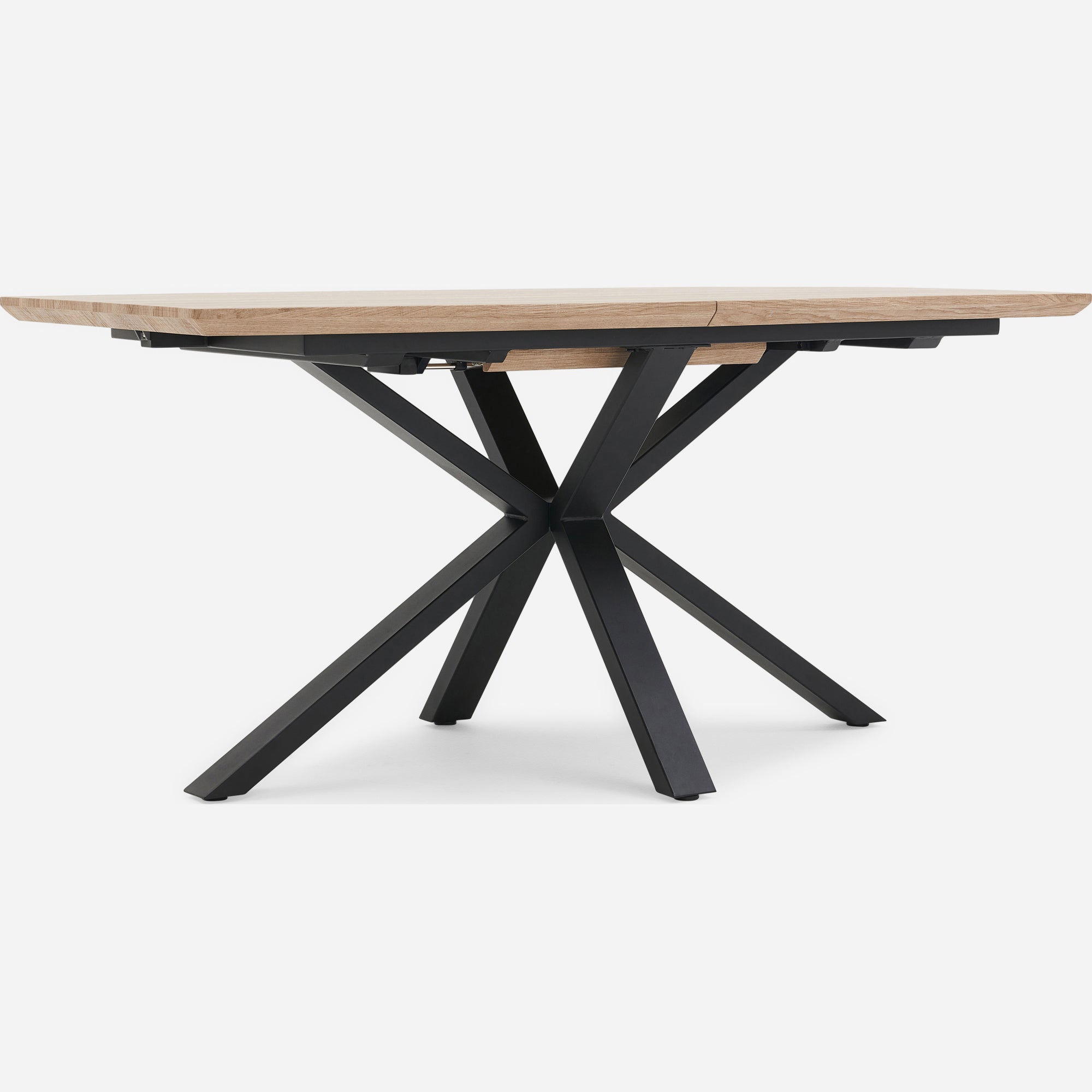Kito Exending Dining Table - Extending Dining Table Faux Antique Oak / Black Powder Tables Sterling Home 6