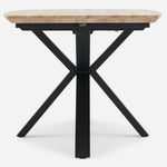 Kito Exending Dining Table - Extending Dining Table Faux Antique Oak / Black Powder Tables Sterling Home 8