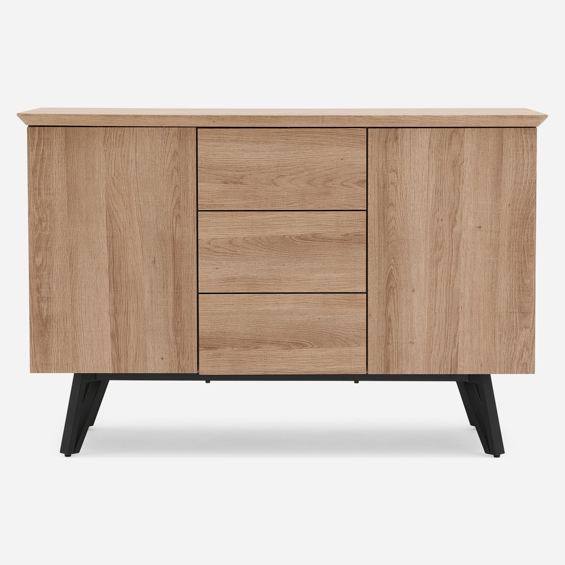 Kito Sideboard - Sideboard Faux Antique Oak / Black Powder Storage Sterling Home 1