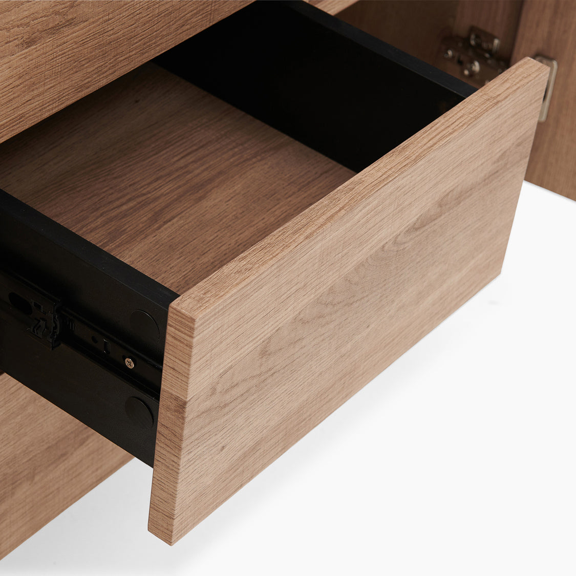 Kito Sideboard - Sideboard Faux Antique Oak / Black Powder Storage Sterling Home 4