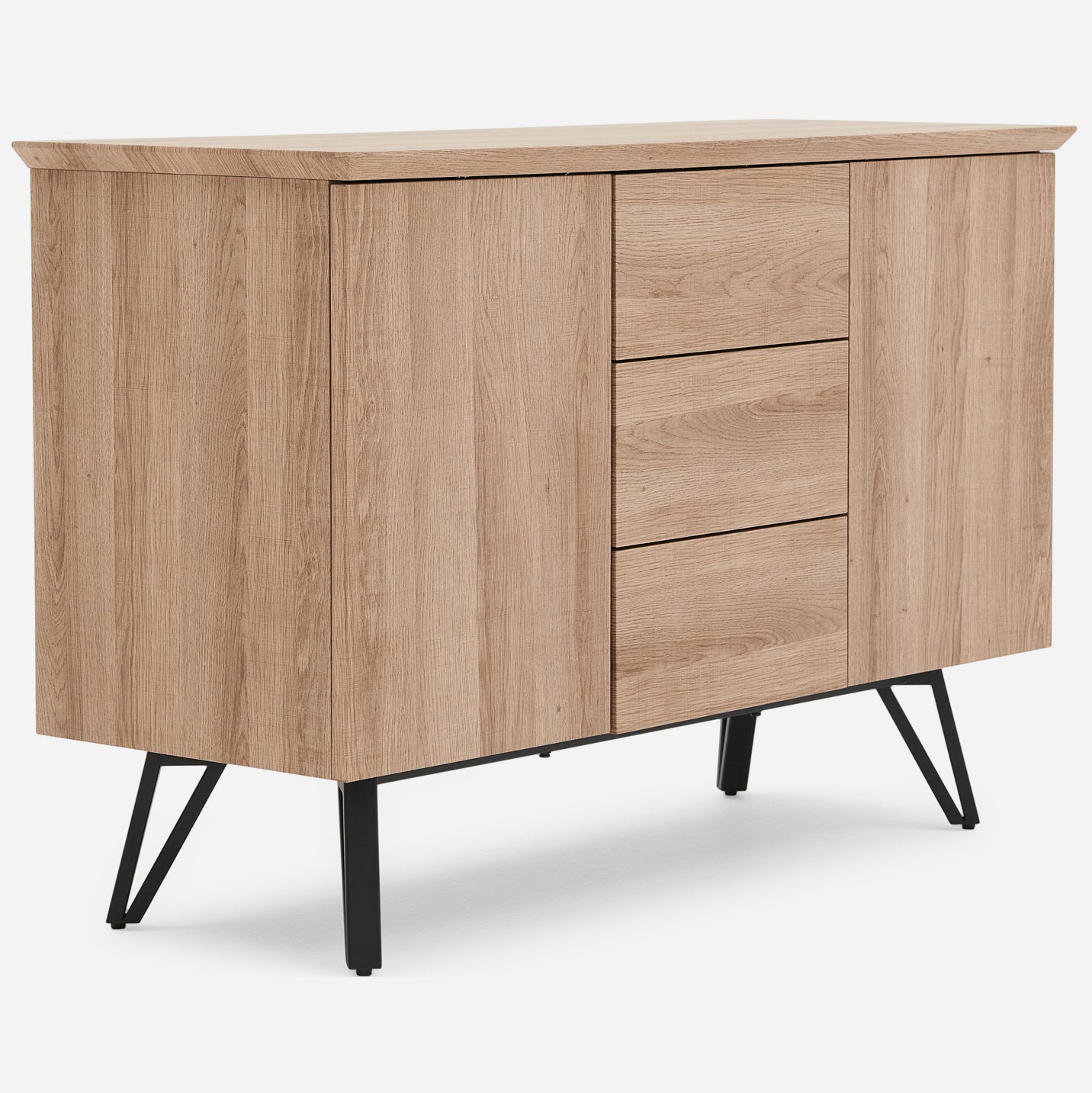 Kito Sideboard - Sideboard Faux Antique Oak / Black Powder Storage Sterling Home 5