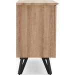 Kito Sideboard - Sideboard Faux Antique Oak / Black Powder Storage Sterling Home 6