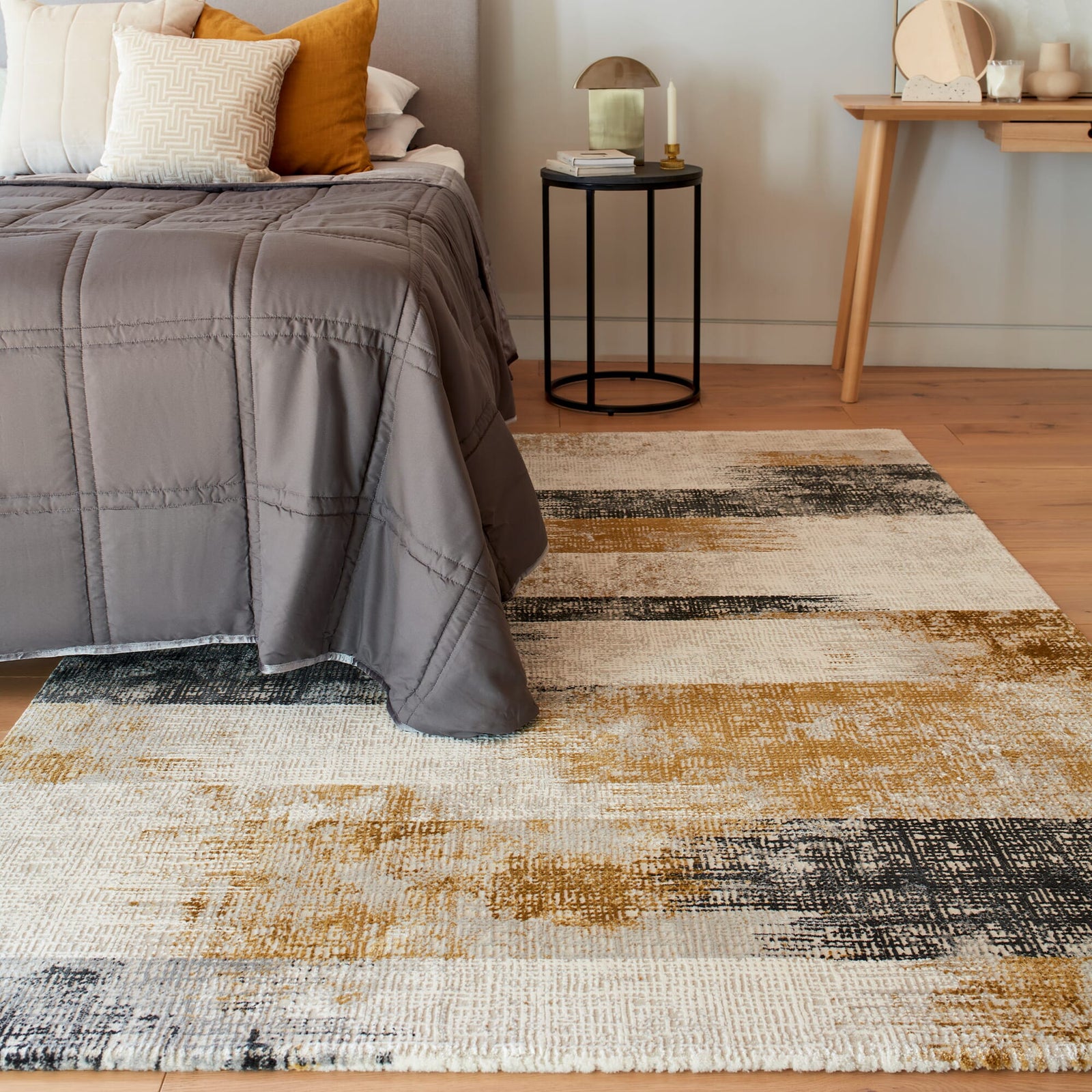 Karis Lines Gold Rug - Lines Gold   - 120cm x 170cm