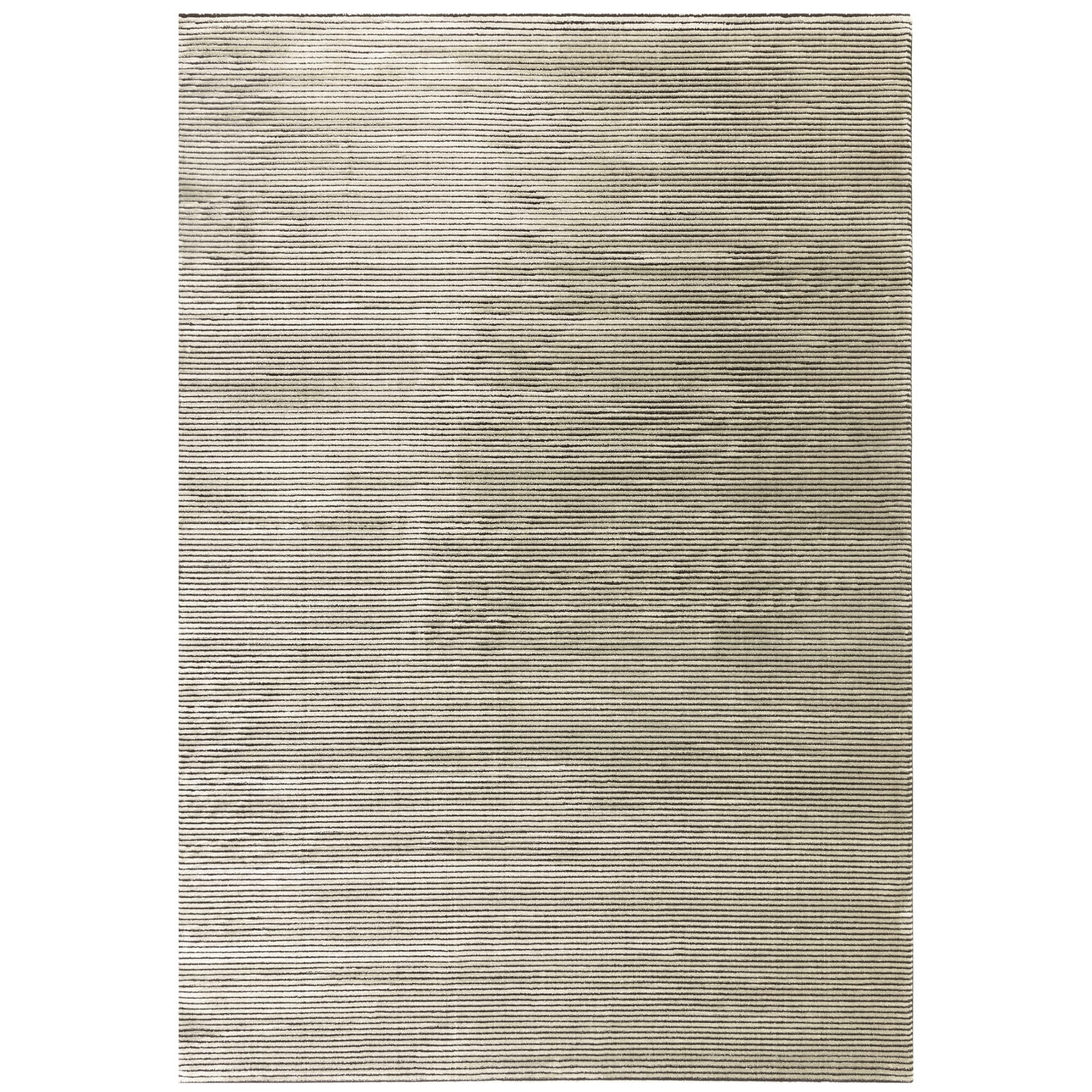Karis Plain Stripe Khaki Rug - Plain Stripe Khaki - 120cm x 170cm