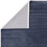 Karis Plain Stripe Navy Rug - Plain Stripe Navy - 120cm x 170cm