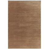 Karis Plain Stripe Terracotta Rug