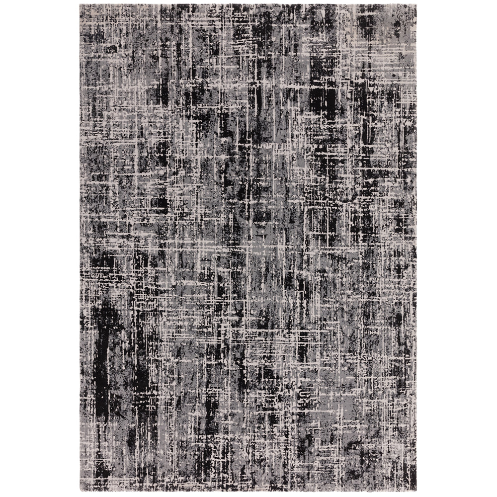 Karis Abstract Black Rug - Abstract Black - 160cm x 230cm Sterling Home 1