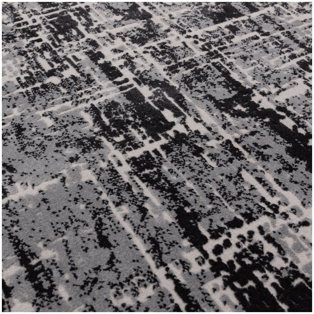 Karis Abstract Black Rug - Abstract Black - 160cm x 230cm Sterling Home 4