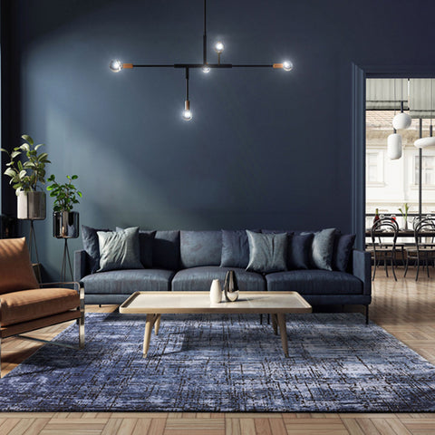 Karis Abstract Navy Rug - Abstract Navy - 200cm x 290cm Sterling Home 2