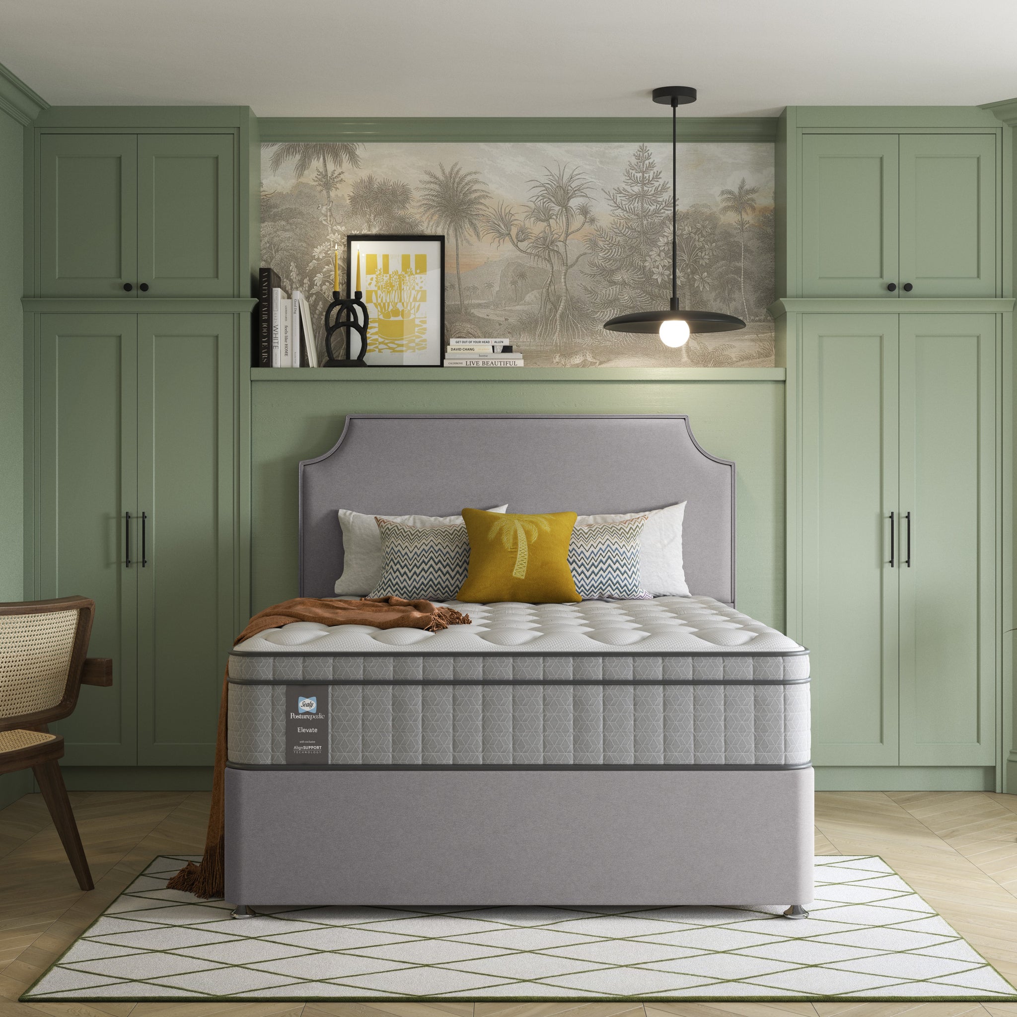 Sealy Lennox Medium Divan Bed Set - P/T Standard Divan Set 180 x 200cm - Super King Sterling Home 1