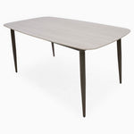 Leo Dining Table - Dining Table Matt Ceramic / Warm Brown Powder Legs Tables Sterling Home 6