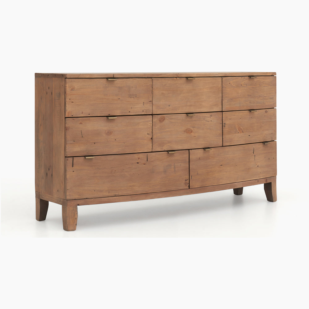 Lexington 8 Drawer Wide Chest - 8 Drawer Wide Chest Sundried Wheat Chests of Drawers Sterling Home 5