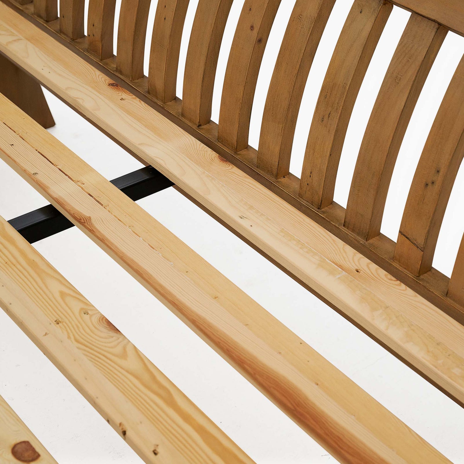 Lexington Bed - 6'0 Slatted Bedstead Sundried Wheat Sterling Home 5