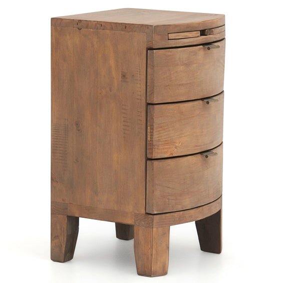 Lexington Bedside Cabinet - Bedside Chest Sundried Wheat Storage Sterling Home 5