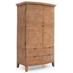 Lexington Double Wardrobe - Large Double Wardrobe Sundried Wheat Storage Sterling Home 4