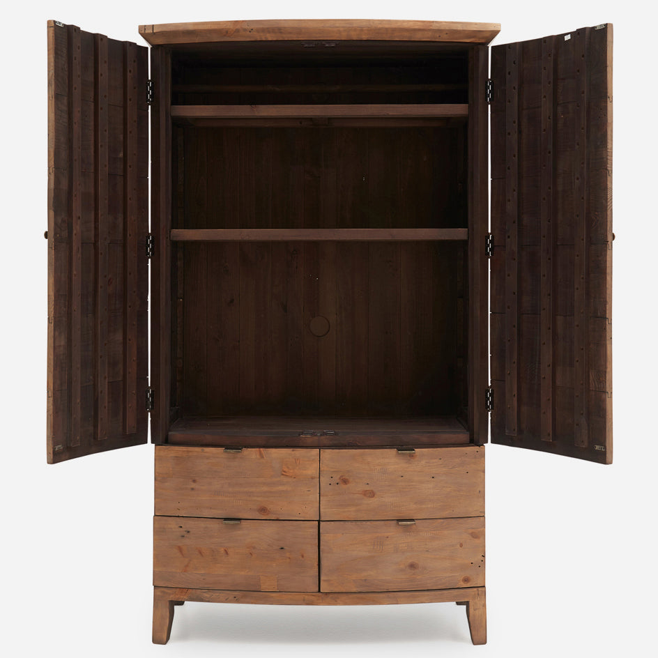 Lexington Double Wardrobe - Large Double Wardrobe Sundried Wheat Storage Sterling Home 6