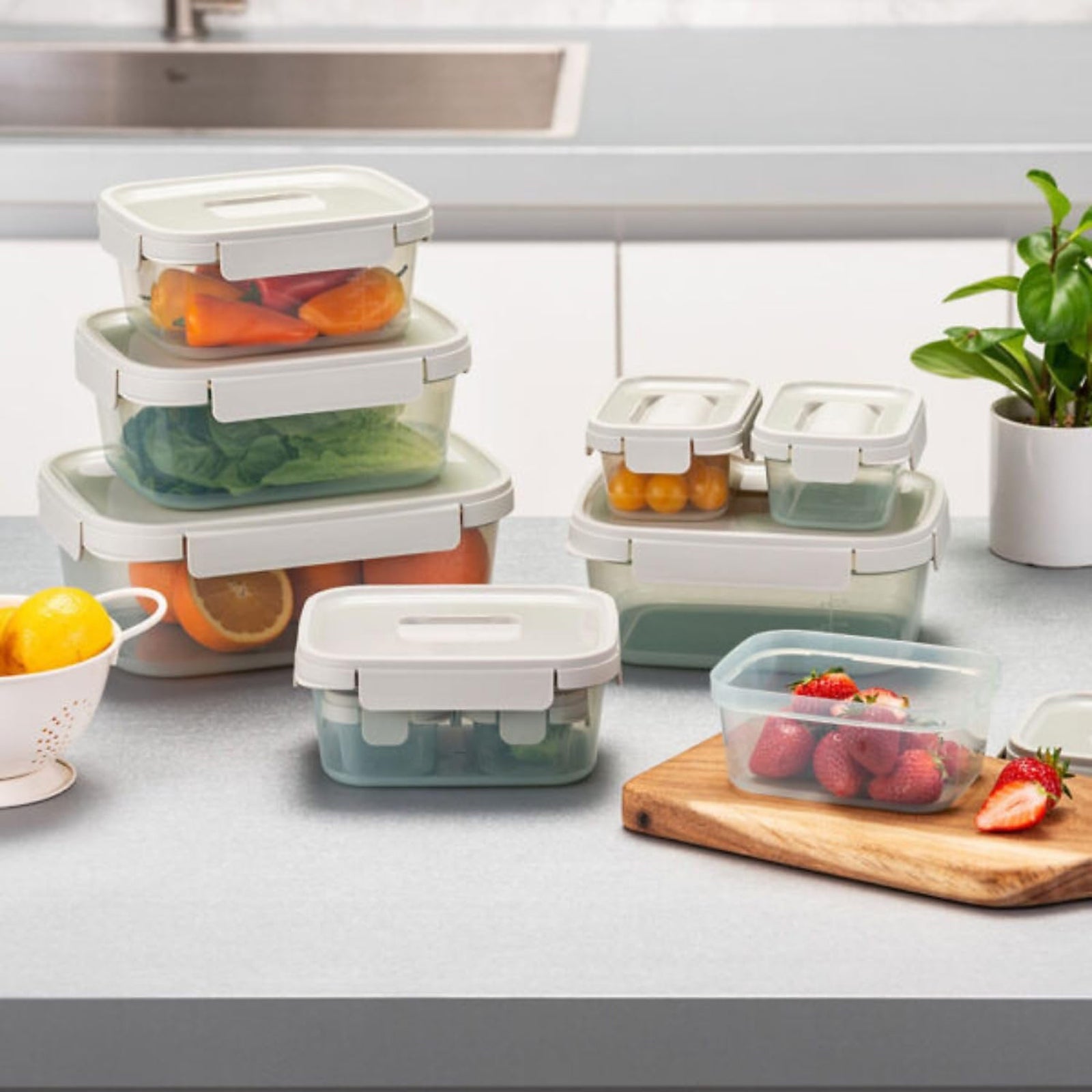 LocknLock Container Set 5pce Sage Sterling Home 1