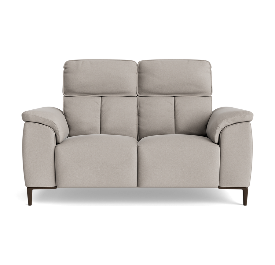 Loma 2 Seater Sofa - 2 Seater Sofa Fabric 2 Seater Sofas Sterling Home 1 BFAMAD-02 SILVER GREY