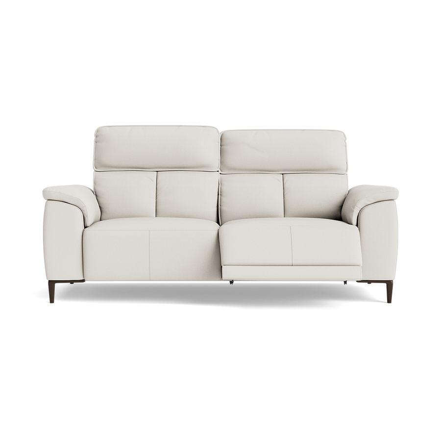 Loma 3 Seater Recliner Sofa - 2.5 Seater Sofa with 2 Power Recliners USB Cat 25F - Power Recliner with USB 3 Seater Sofas Sterling Home 1 NC-744D STAR WHITE