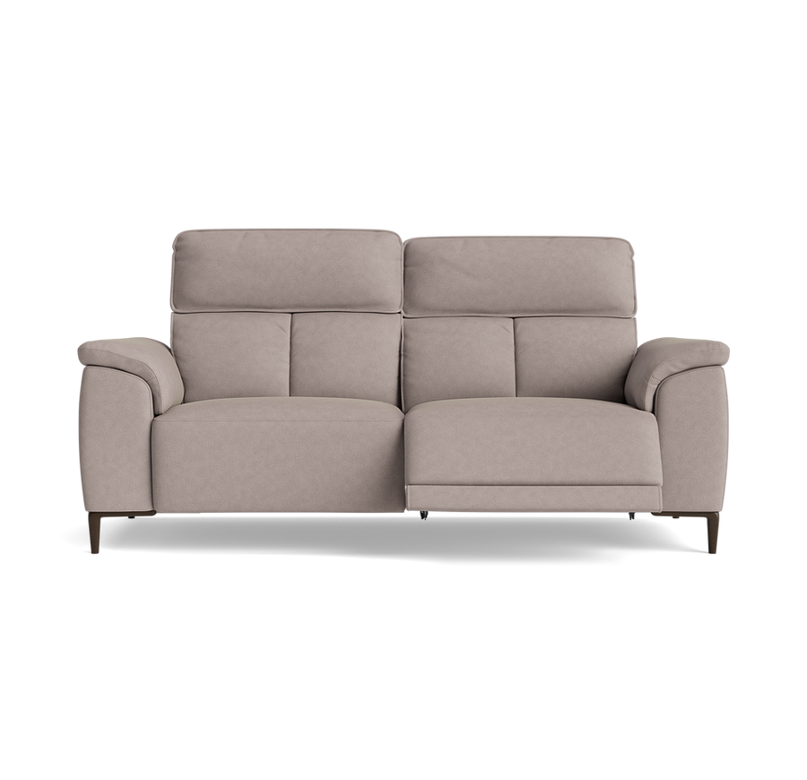 Loma 3 Seater Recliner Sofa - 2.5 Seater Sofa with 2 Power Recliners USB Fabric - Power Recliner with USB Sterling Home 1 BFA-BLJ-22 DOVE GREY