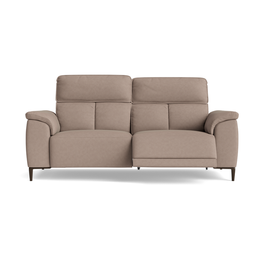 Loma 3 Seater Recliner Sofa - 2.5 Seater Sofa with 2 Power Recliners USB Fabric - Power Recliner with USB Sterling Home 2 BFA-BLJ-946 SILVER GREY