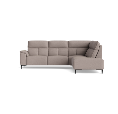 Loma Large Corner Sofa - Combination 1 Left Terminal with 2.5 Right Power 2 Pieces Fabric - Left Hand Facing - Power Recliner with USB Sterling Home 6 BFA-BLJ-22 DOVE GREY