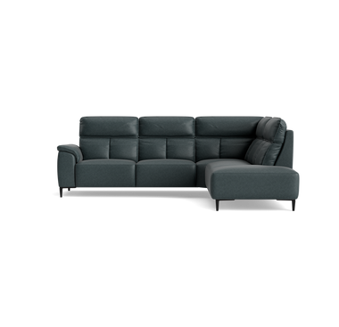 Loma Large Corner Sofa - Combination 1 Left Terminal with 2.5 Right Power 2 Pieces Fabric - Left Hand Facing - Power Recliner with USB Sterling Home 11 BFA-BLJ-2047 LAKE GREEN