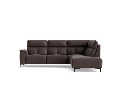 Loma Large Corner Sofa - Combination 1 Left Terminal with 2.5 Right Power 2 Pieces Fabric - Left Hand Facing - Power Recliner with USB Sterling Home 8 BFA-BLJ-088 CHARCOAL GREY