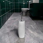 Ripple White Toilet Brush & Holder - Ripple White Toilet Brush & Holder