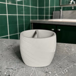 Ripple White Toothbrush Holder - Ripple White Toothbrush Holder